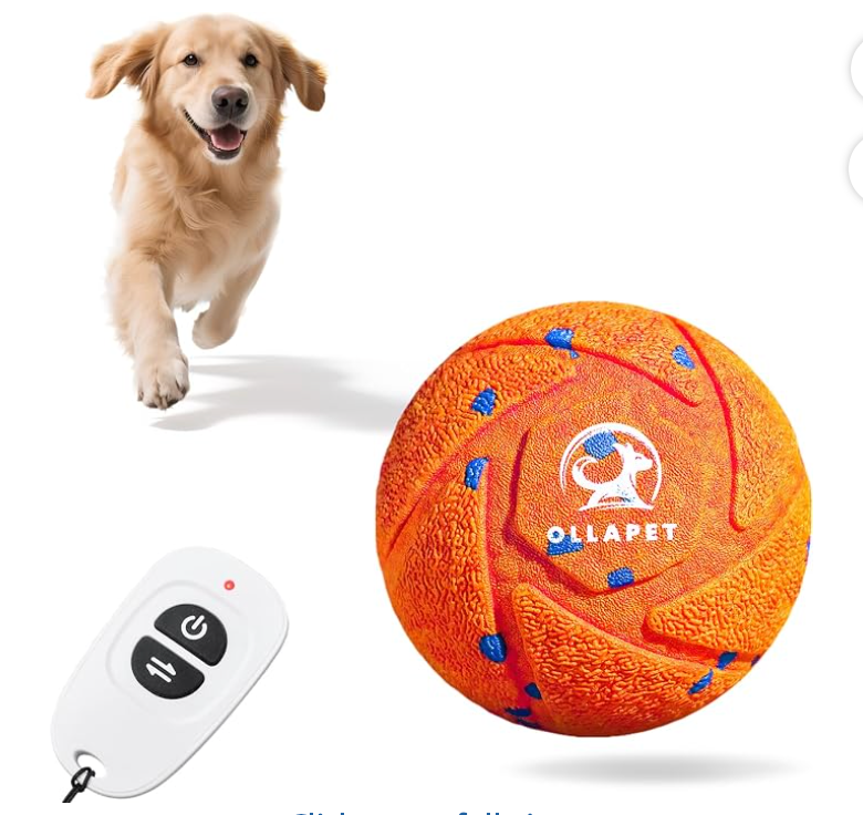 Ollapet Interactive Remote-Control Dog Toy Ball