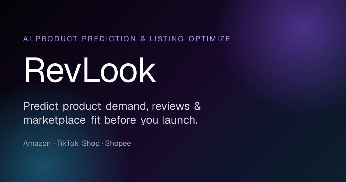 RevLook — AI Product Market Prediction Before You Launch preview